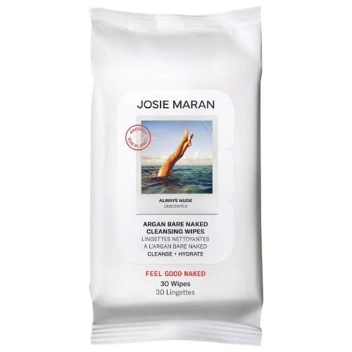 JOSIE MARAN - Argan Bare Naked Cleansing Wipes 30 ct